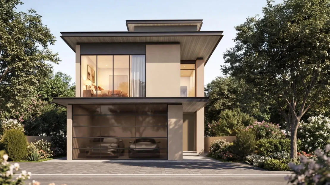 sobha city yas island villa front view