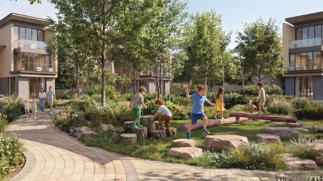 sobha city yas island walkway park