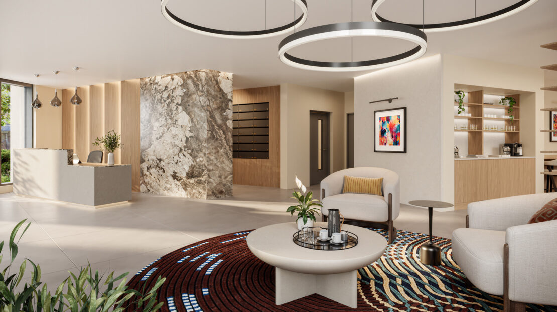 london square woolwich living area