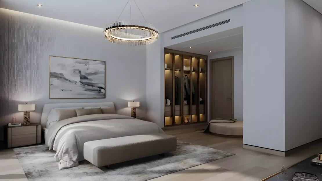 orchids sobha city bedroom interior